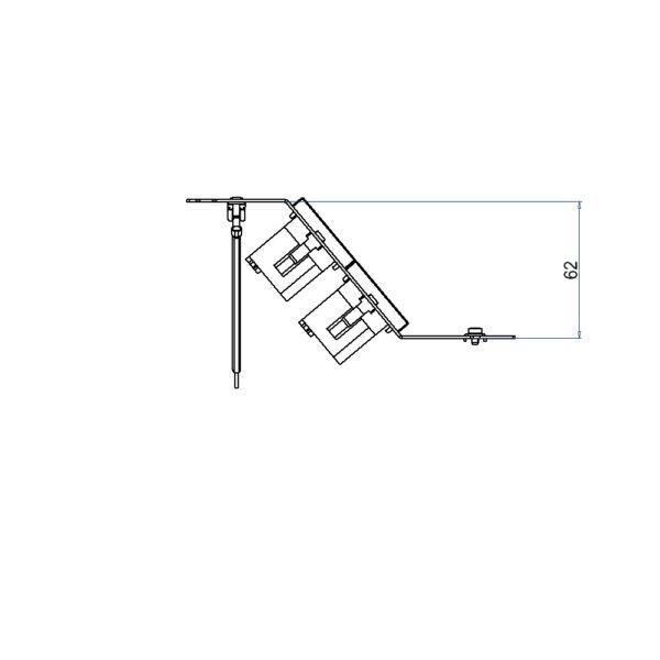 Produktbild UBD 160 167  -  Steckdoseneinsatz für 4 FLF inkl. 1x T13 weiss und 1x T13 schwarz